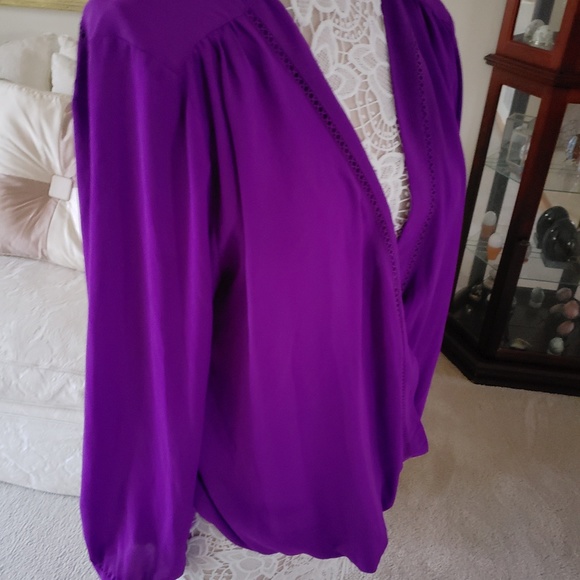 INC International Concepts Wrap Blouse - Picture 2 of 6